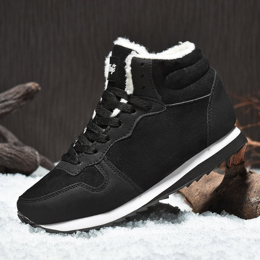 New Men And Women Cotton Shoes Lightweight Inside Snow Boots High-top