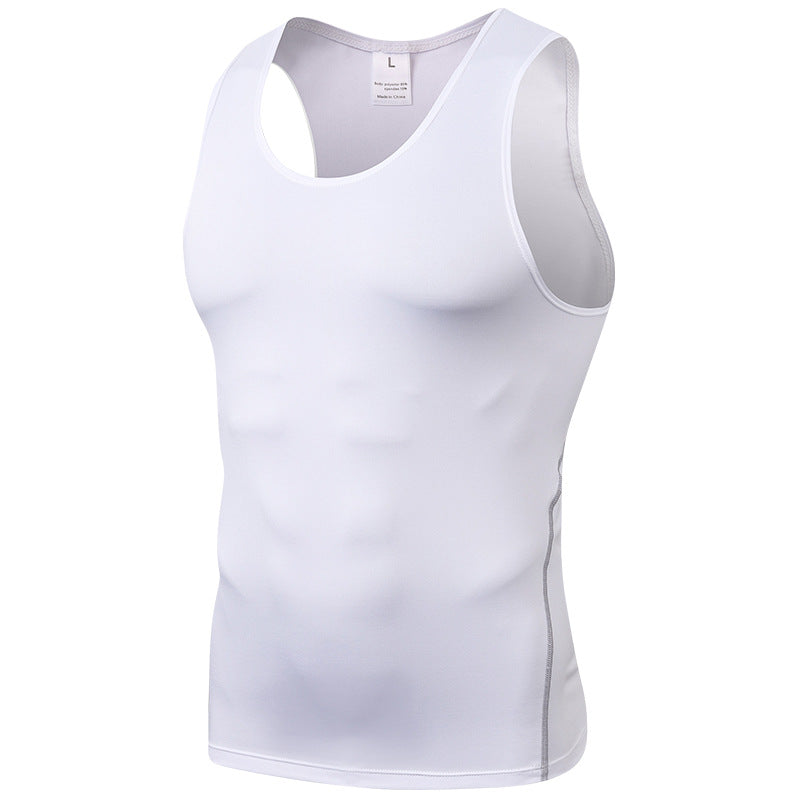 New Sports PRO Men Training Tight Vest Basketball Fitness Running Quick Dry Vest Clothes