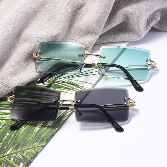New Square Cut Edge Cross-border Tide Sunglasses
