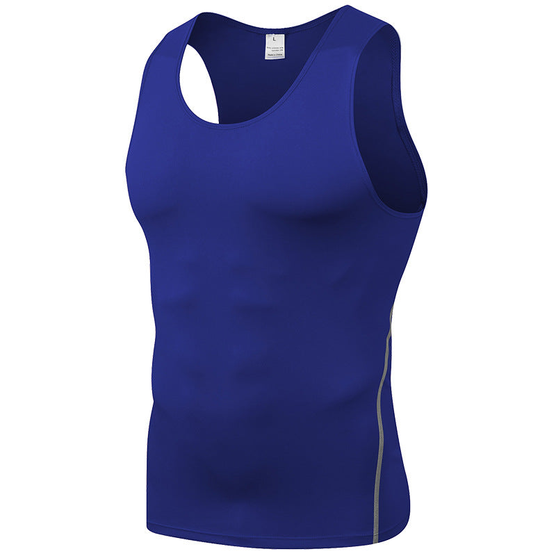 New Sports PRO Men Training Tight Vest Basketball Fitness Running Quick Dry Vest Clothes