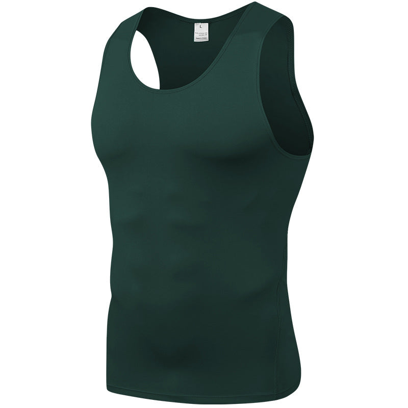 New Sports PRO Men Training Tight Vest Basketball Fitness Running Quick Dry Vest Clothes
