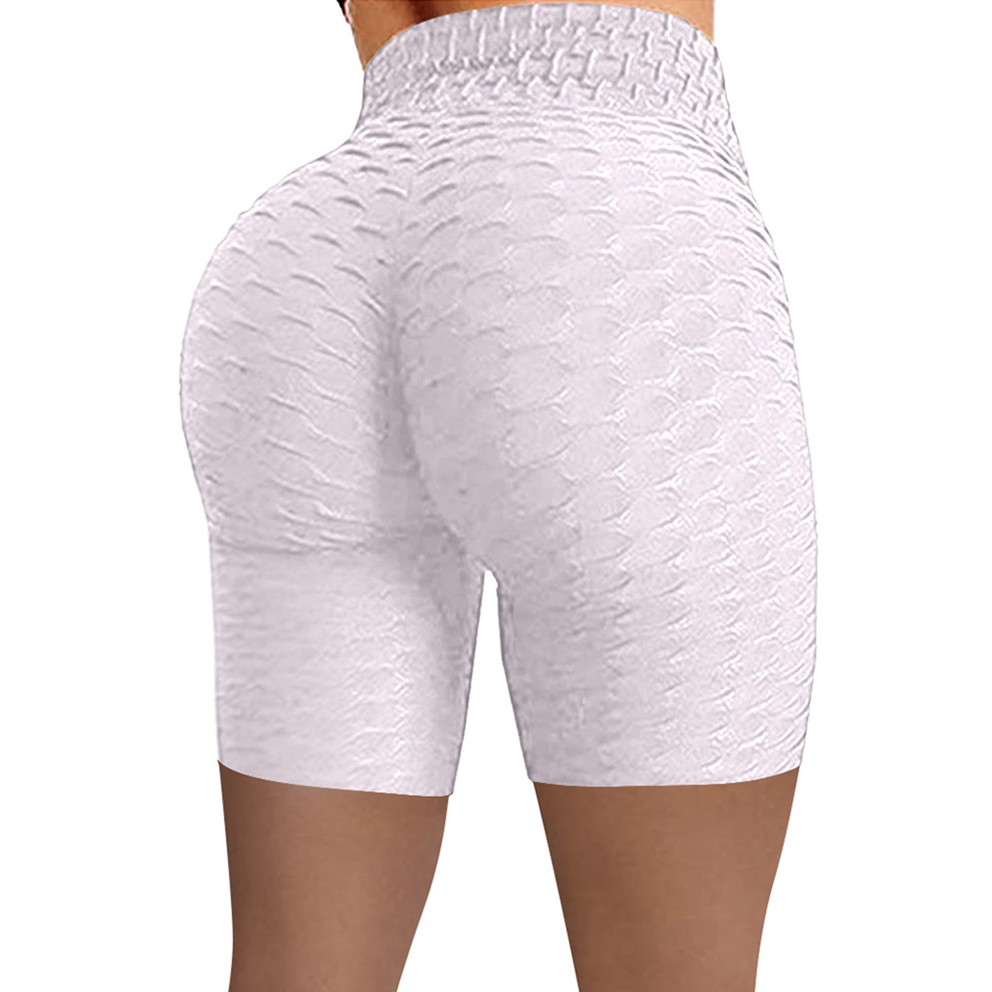 New High Waist Jacquard Bubble Shorts