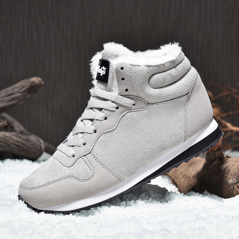 New Men And Women Cotton Shoes Lightweight Inside Snow Boots High-top