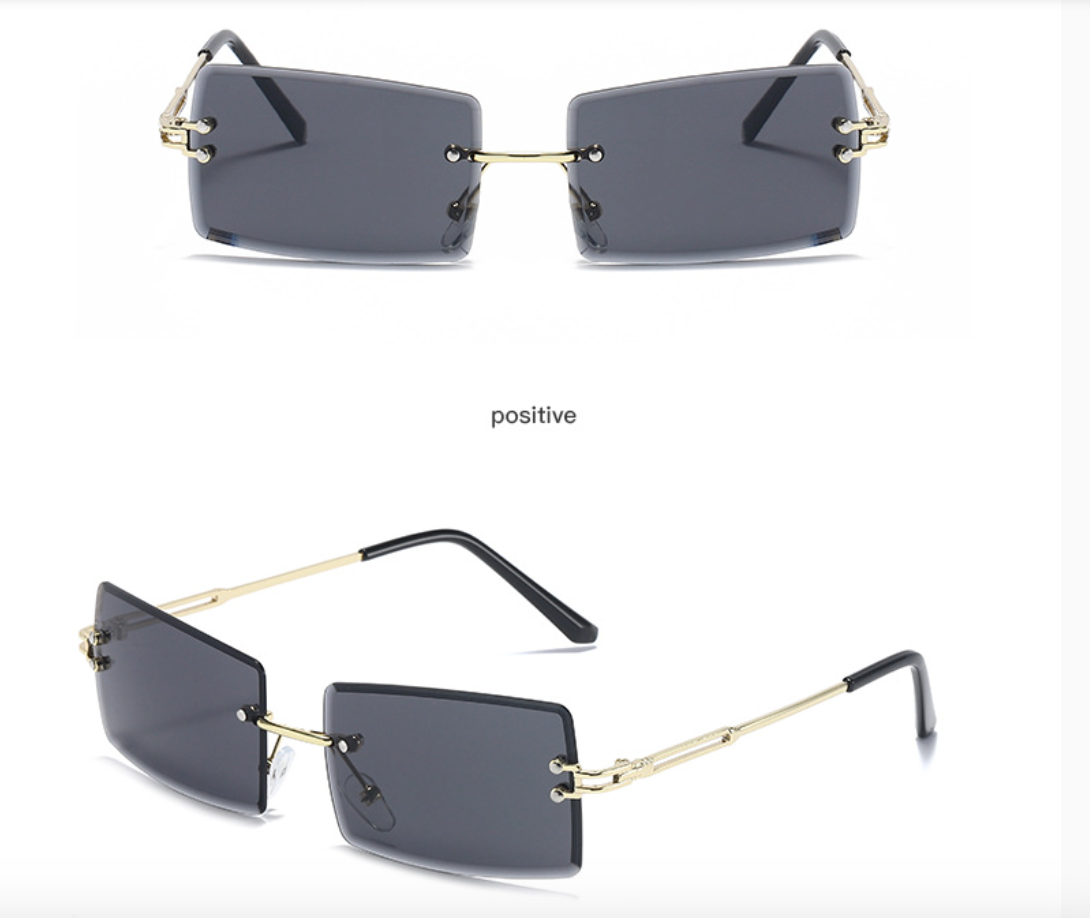 New Square Cut Edge Cross-border Tide Sunglasses