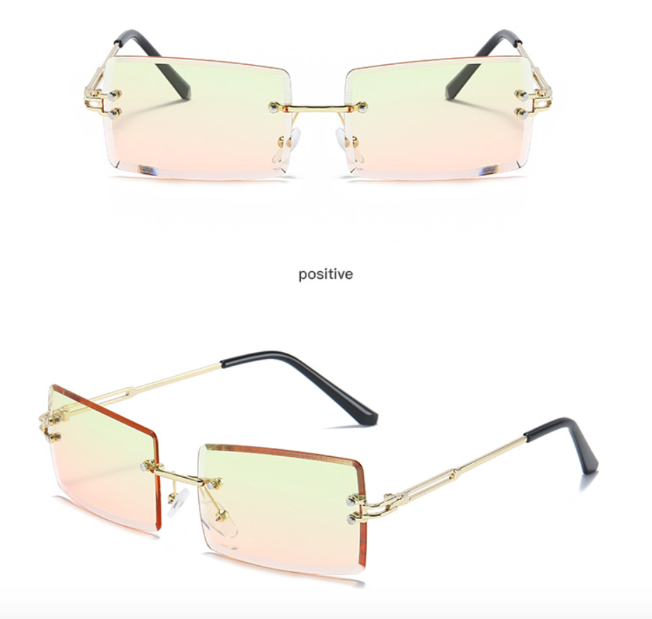 New Square Cut Edge Cross-border Tide Sunglasses