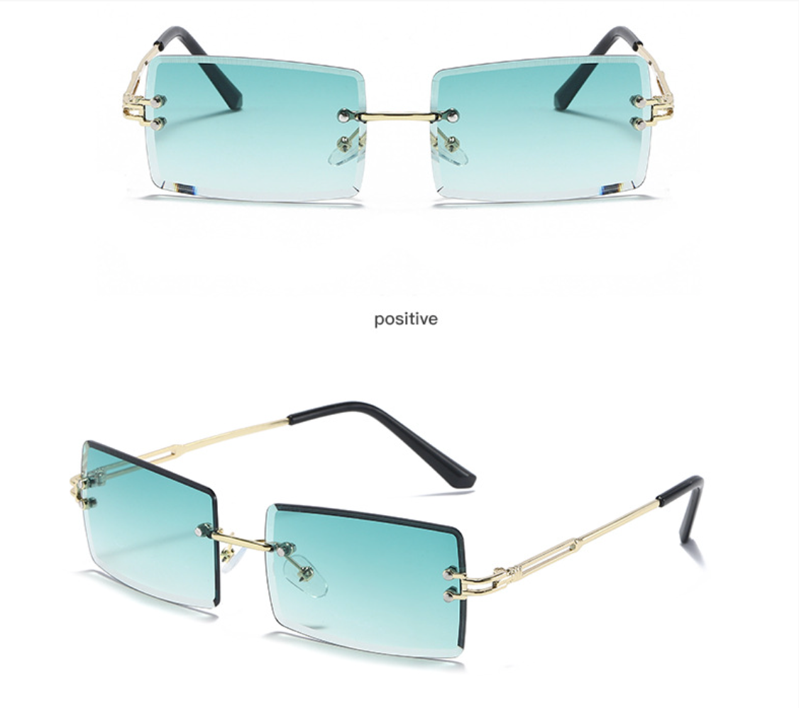 New Square Cut Edge Cross-border Tide Sunglasses