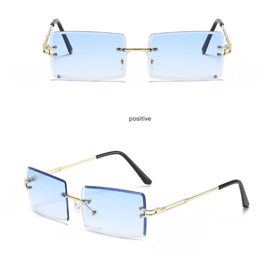 New Square Cut Edge Cross-border Tide Sunglasses