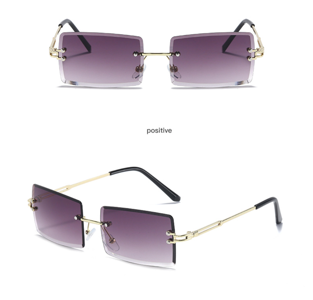 New Square Cut Edge Cross-border Tide Sunglasses