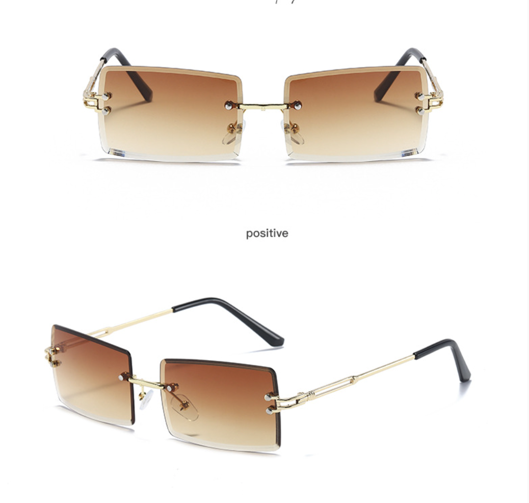 New Square Cut Edge Cross-border Tide Sunglasses