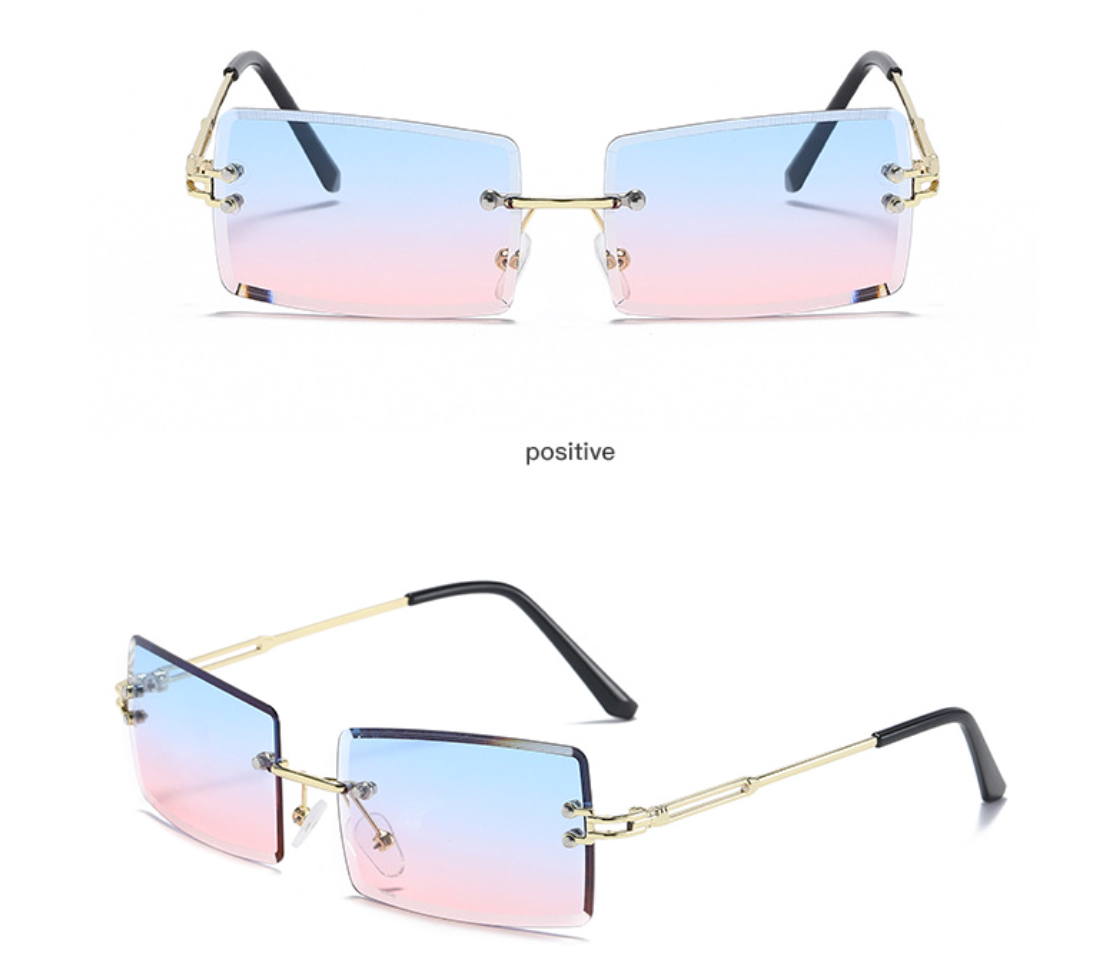 New Square Cut Edge Cross-border Tide Sunglasses