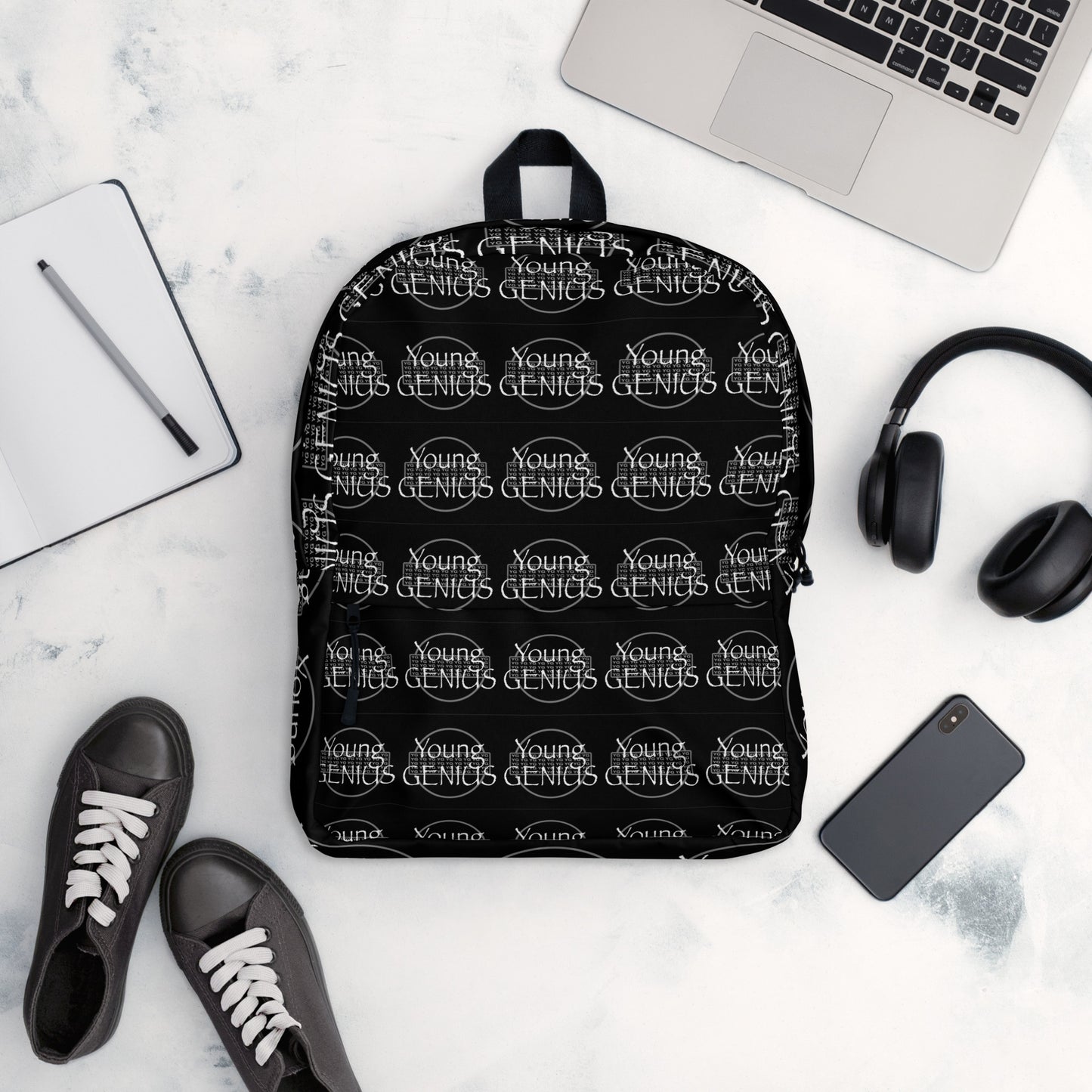 YOUNG GENIUS ECHO  Backpack  Black/ White