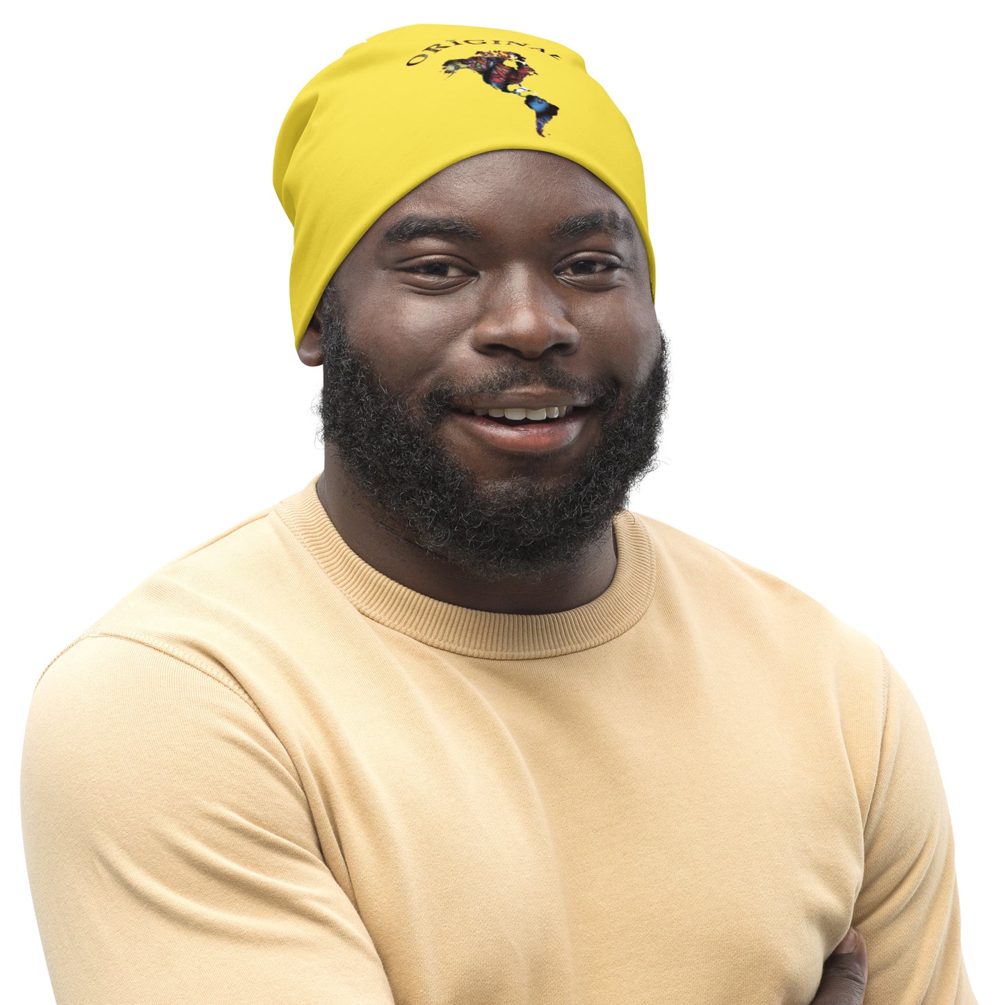 ONE ORIGINAL GEAR (SUN RISE WEAR)   Beanie  Yellow/ Multi Color