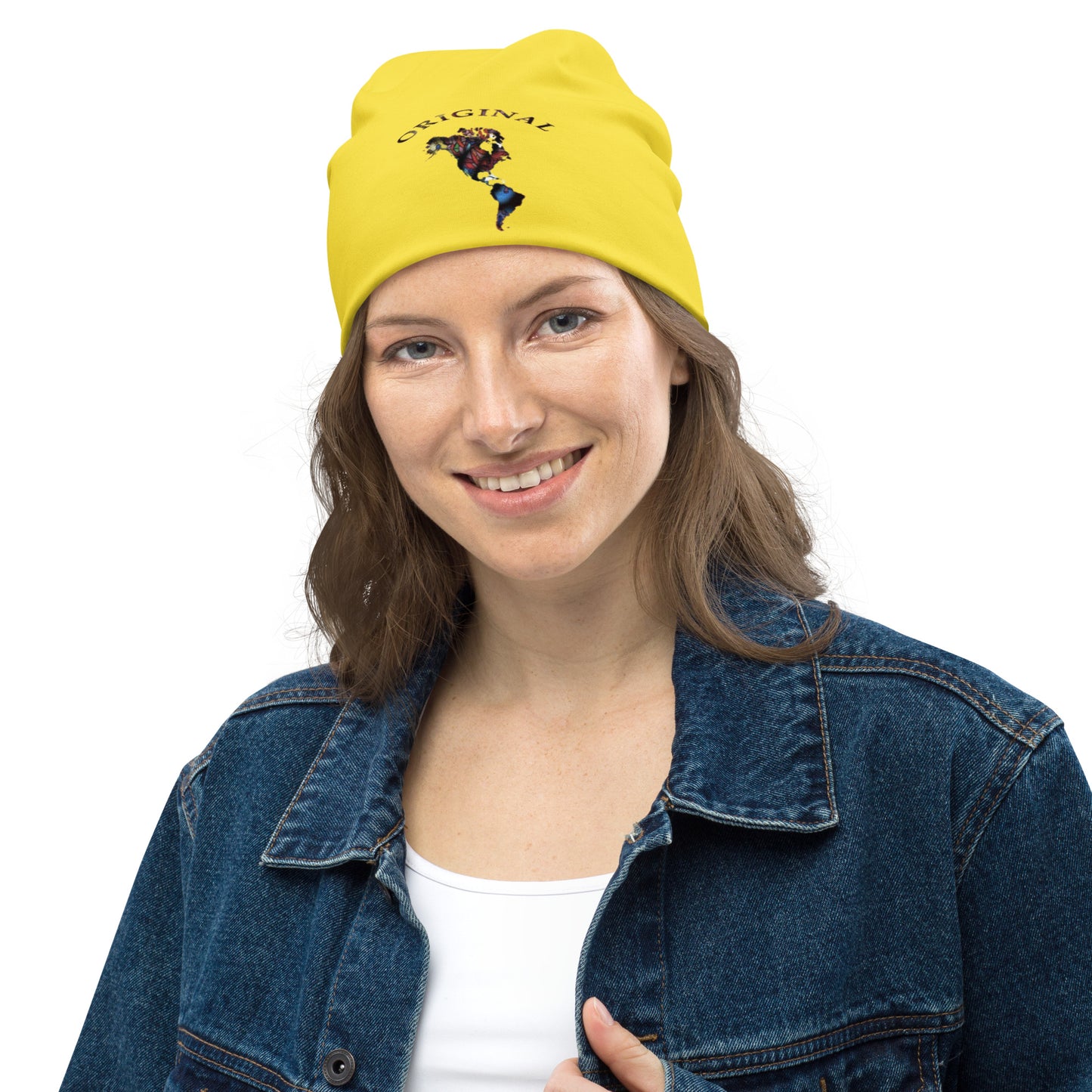 ONE ORIGINAL GEAR (SUN RISE WEAR)   Beanie  Yellow/ Multi Color