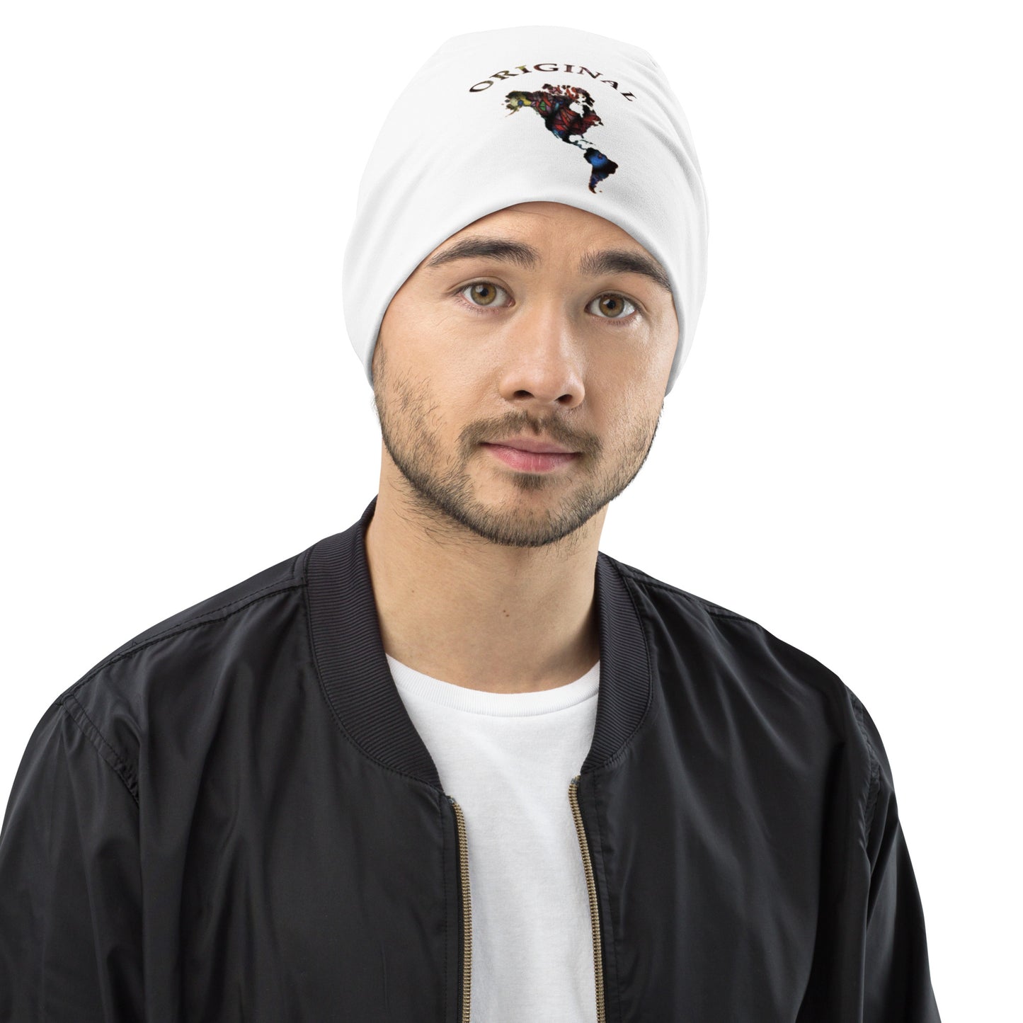 ONE ORIGINAL GEAR   Beanie  White/ Black