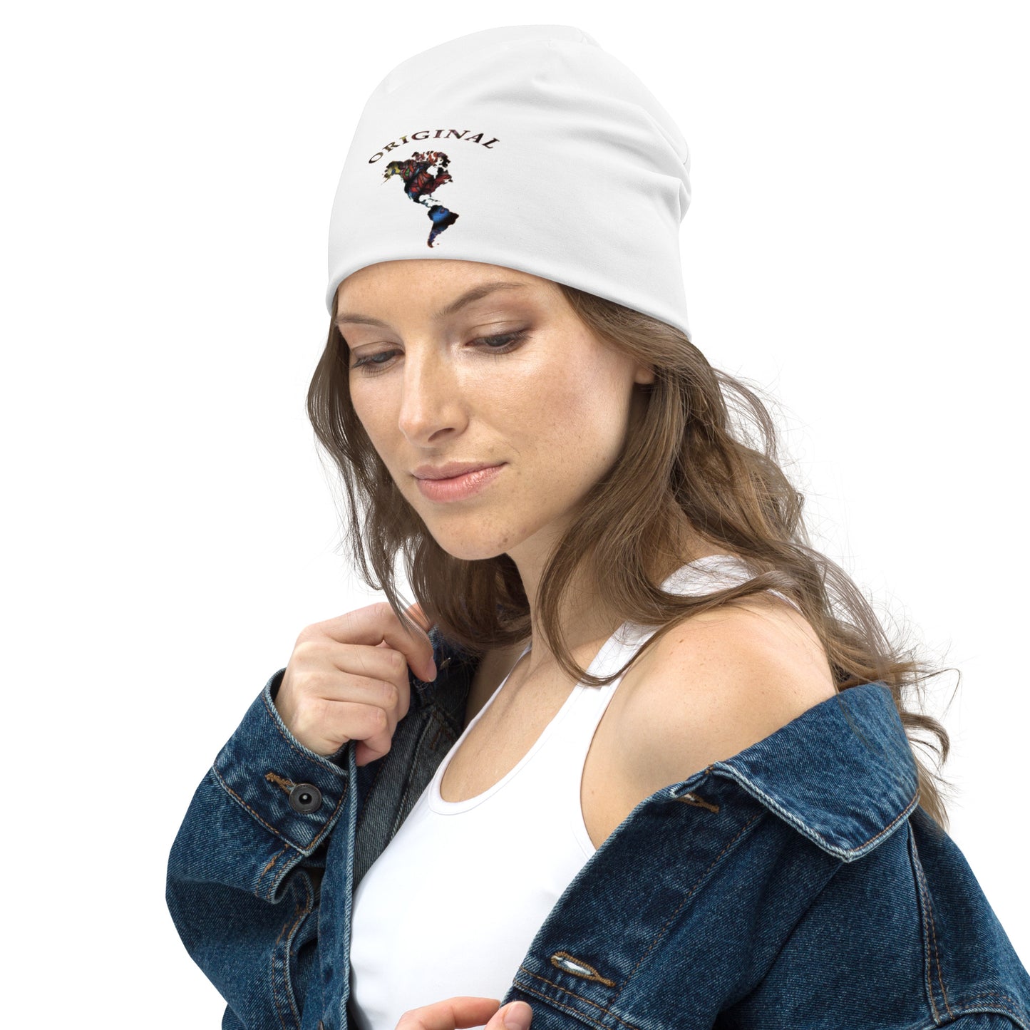 ONE ORIGINAL GEAR   Beanie  White/ Black