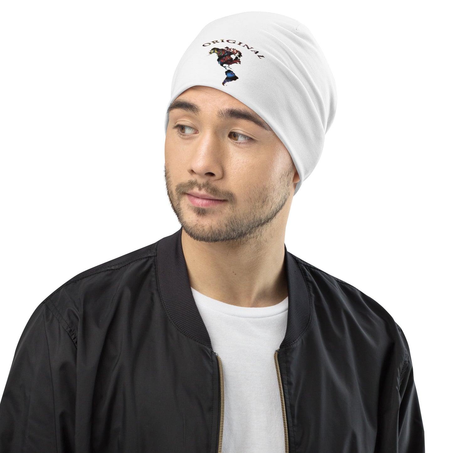 ONE ORIGINAL GEAR   Beanie  White/ Black