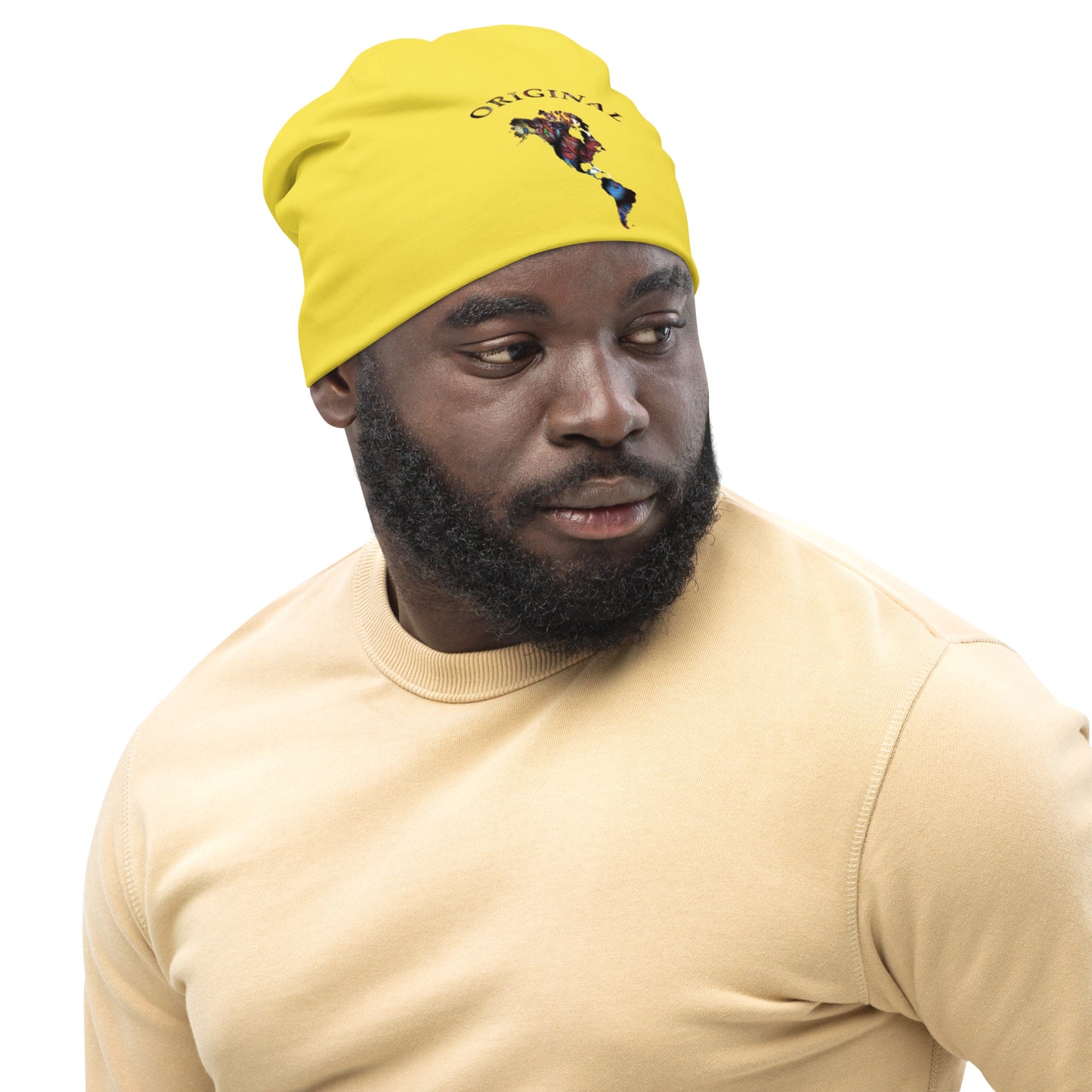 ONE ORIGINAL GEAR (SUN RISE WEAR)   Beanie  Yellow/ Multi Color