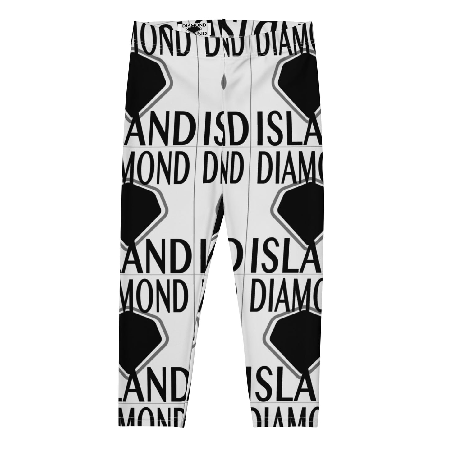 DIAMOND ISLAND  Capri Leggings  White/ Black