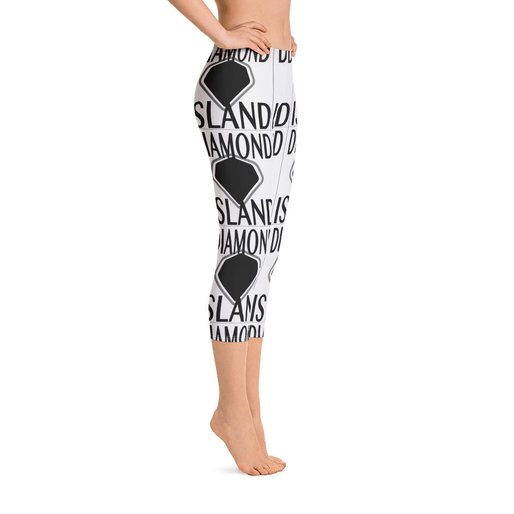 DIAMOND ISLAND  Capri Leggings  White/ Black