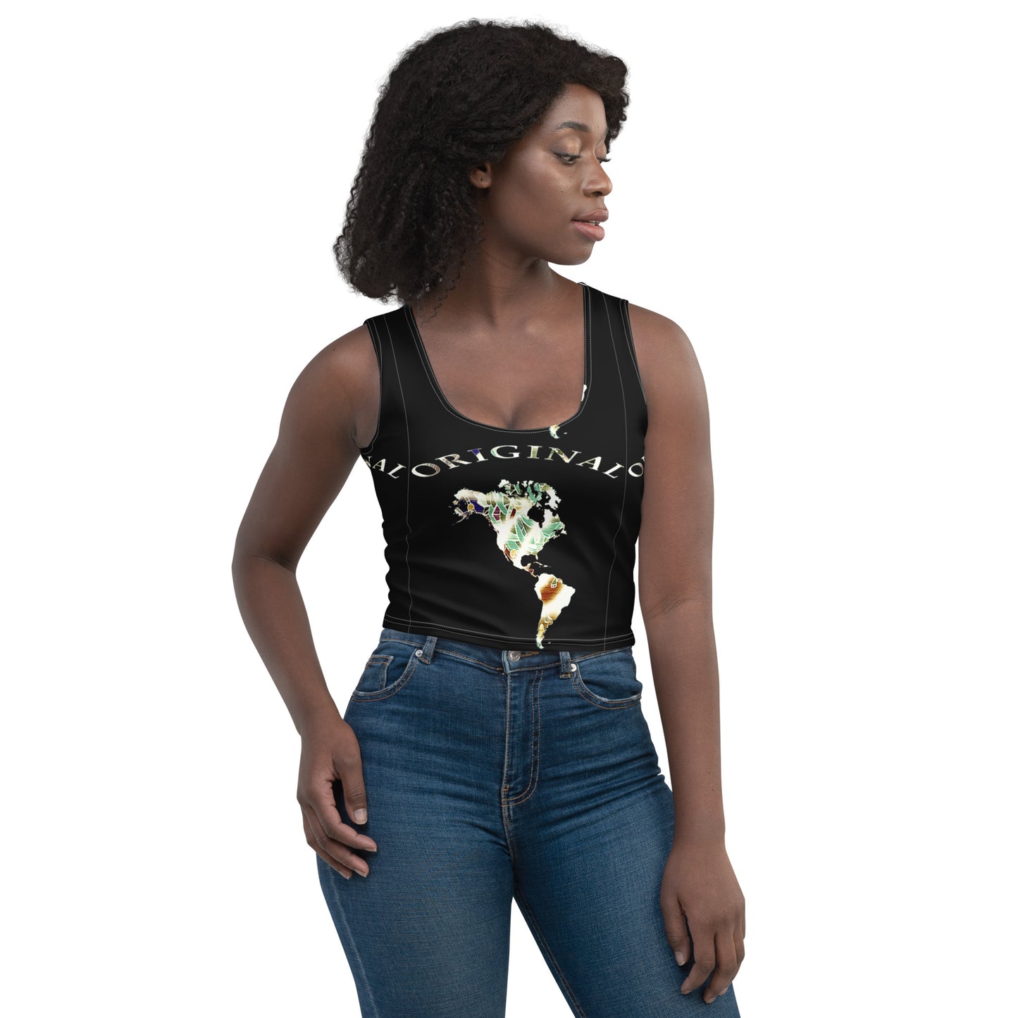 ONE ORIGINAL GEAR   Crop Top  Black/ Multi Color