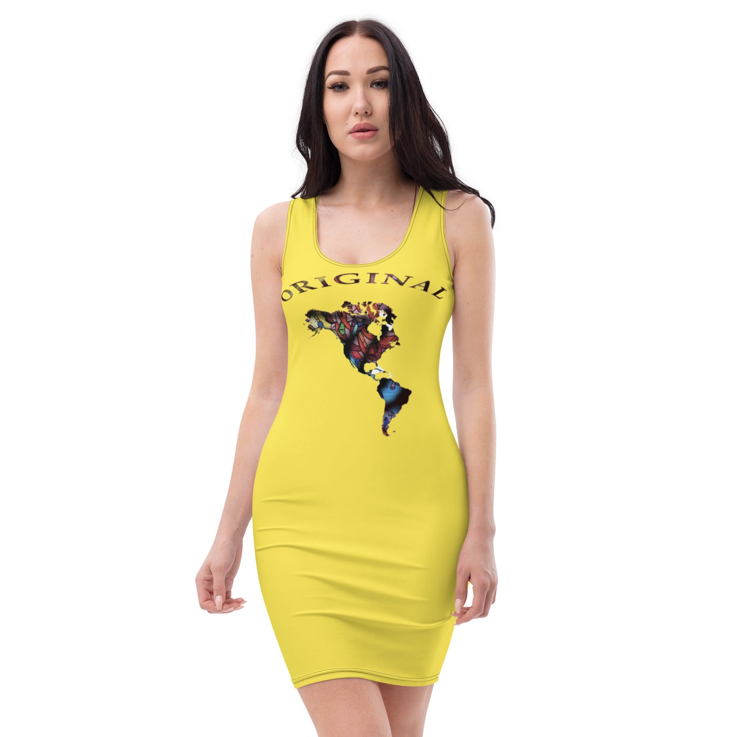 ONE ORIGINAL GEAR (SUN RISE WEAR)  Sublimation Cut & Sew Dress  Yellow/ Multi Color