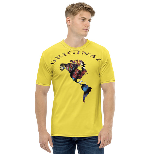 ONE ORIGINAL GEAR (SUN RISE WEAR)  Men's t-shirt  Yellow/ Multi Color