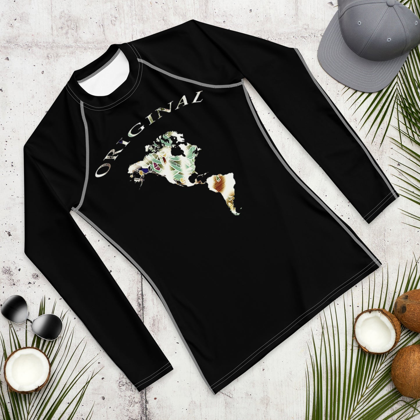 ONE ORIGINAL GEAR  Rash Guard  Black/ Multi Color