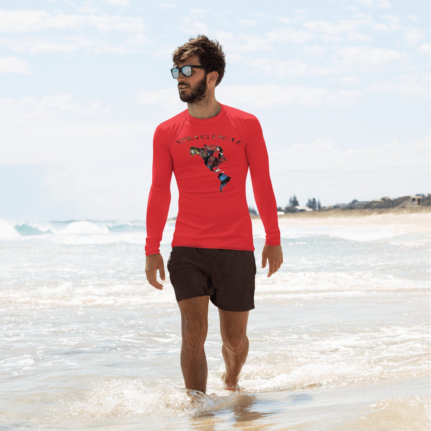 ONE ORIGINAL GEAR  Rash Guard  Red/ Multi Color