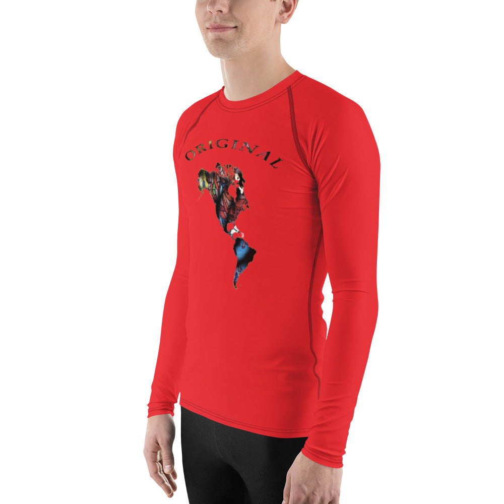 ONE ORIGINAL GEAR  Rash Guard  Red/ Multi Color