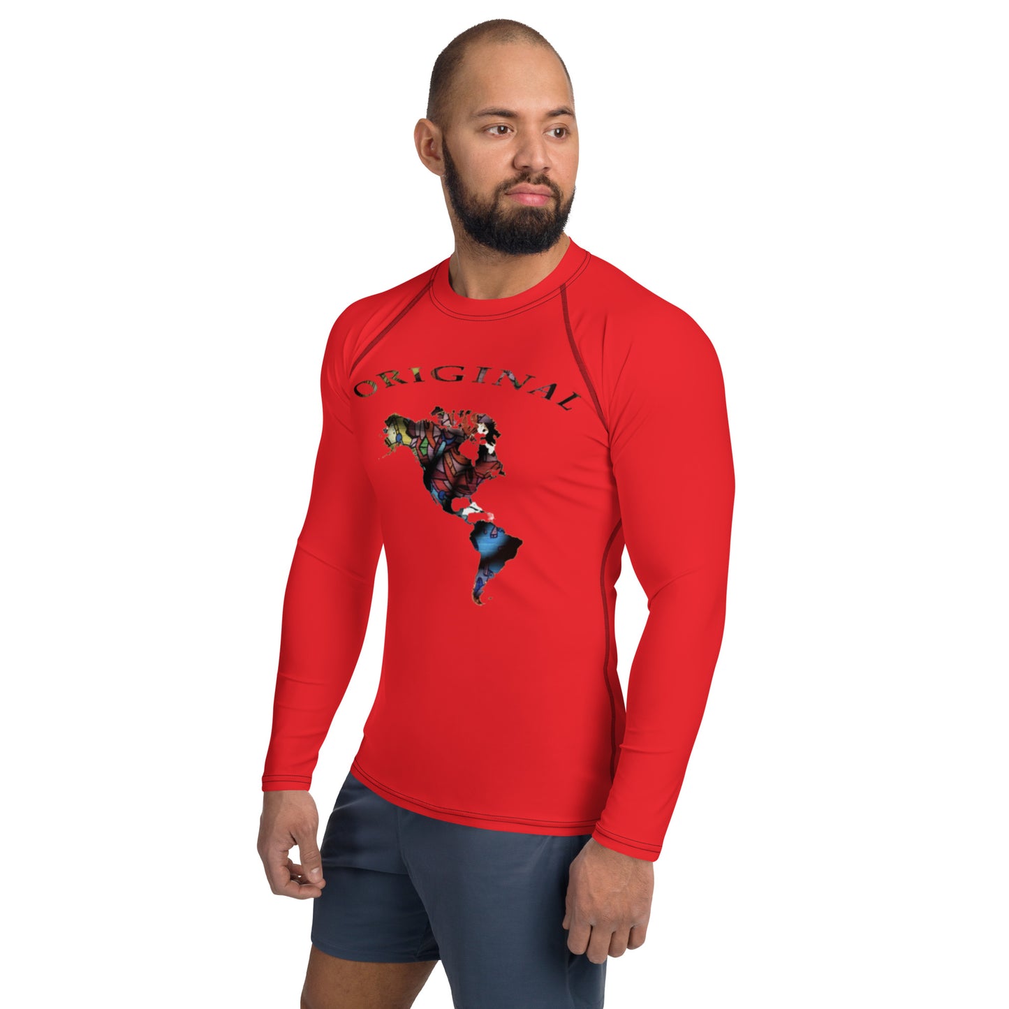ONE ORIGINAL GEAR  Rash Guard  Red/ Multi Color