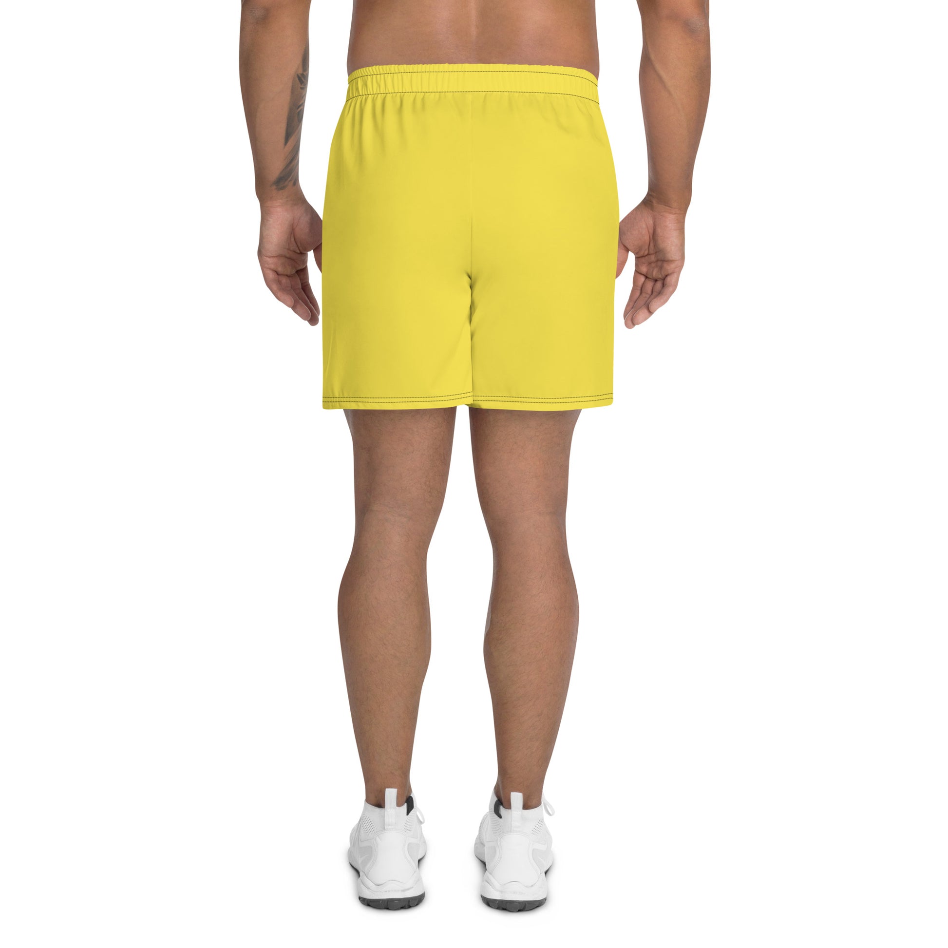 1950s Athletic Shorts - Cobalt/Yellow