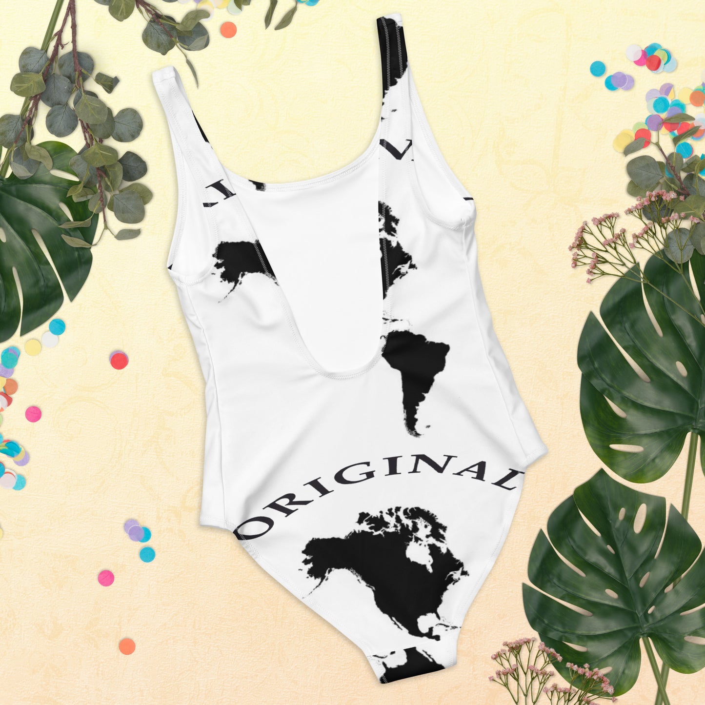 ONE ORIGINAL GEAR RECUR  One-Piece Swimsuit  White/ Black