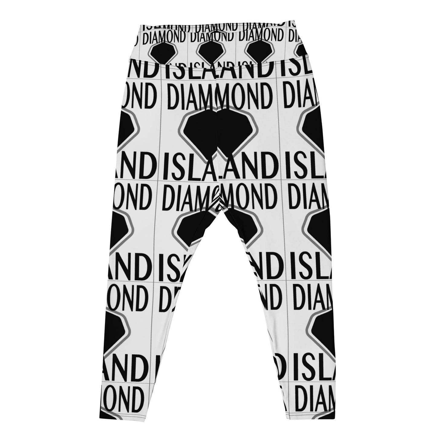 DIAMOND ISLAND   Plus Size Leggings  White/ Black