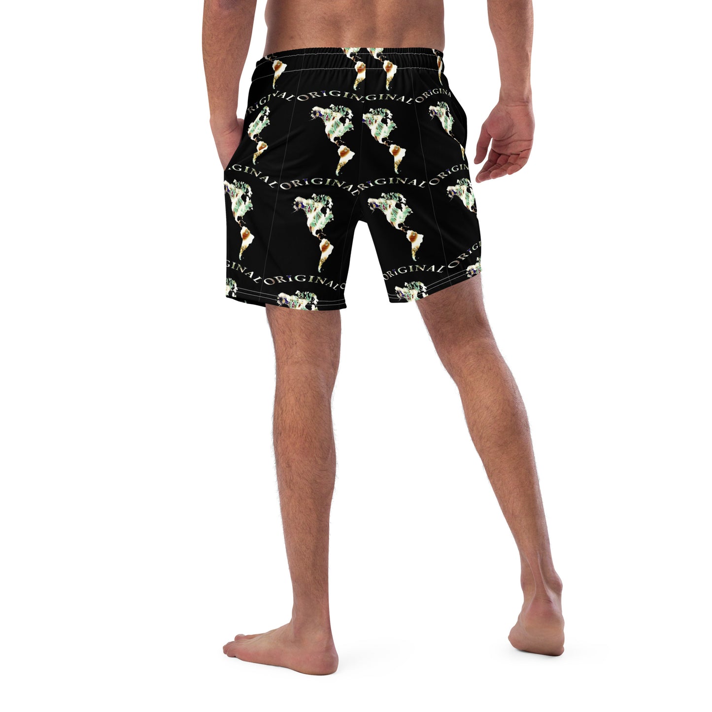 ONE ORIGINAL GEAR RECUR  Men's swim trunks   Black/ Multi Color
