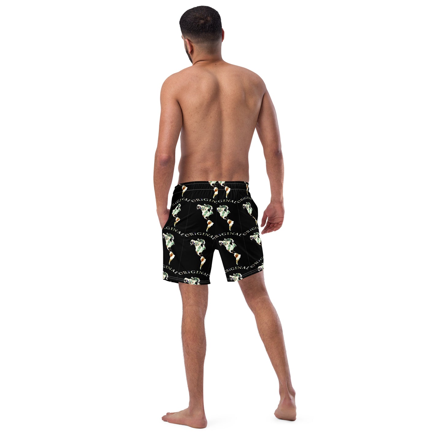 ONE ORIGINAL GEAR RECUR  Men's swim trunks   Black/ Multi Color