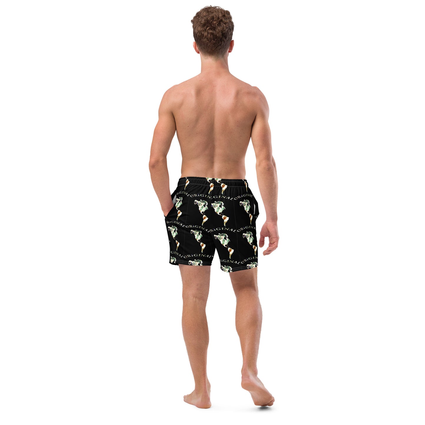 ONE ORIGINAL GEAR RECUR  Men's swim trunks   Black/ Multi Color