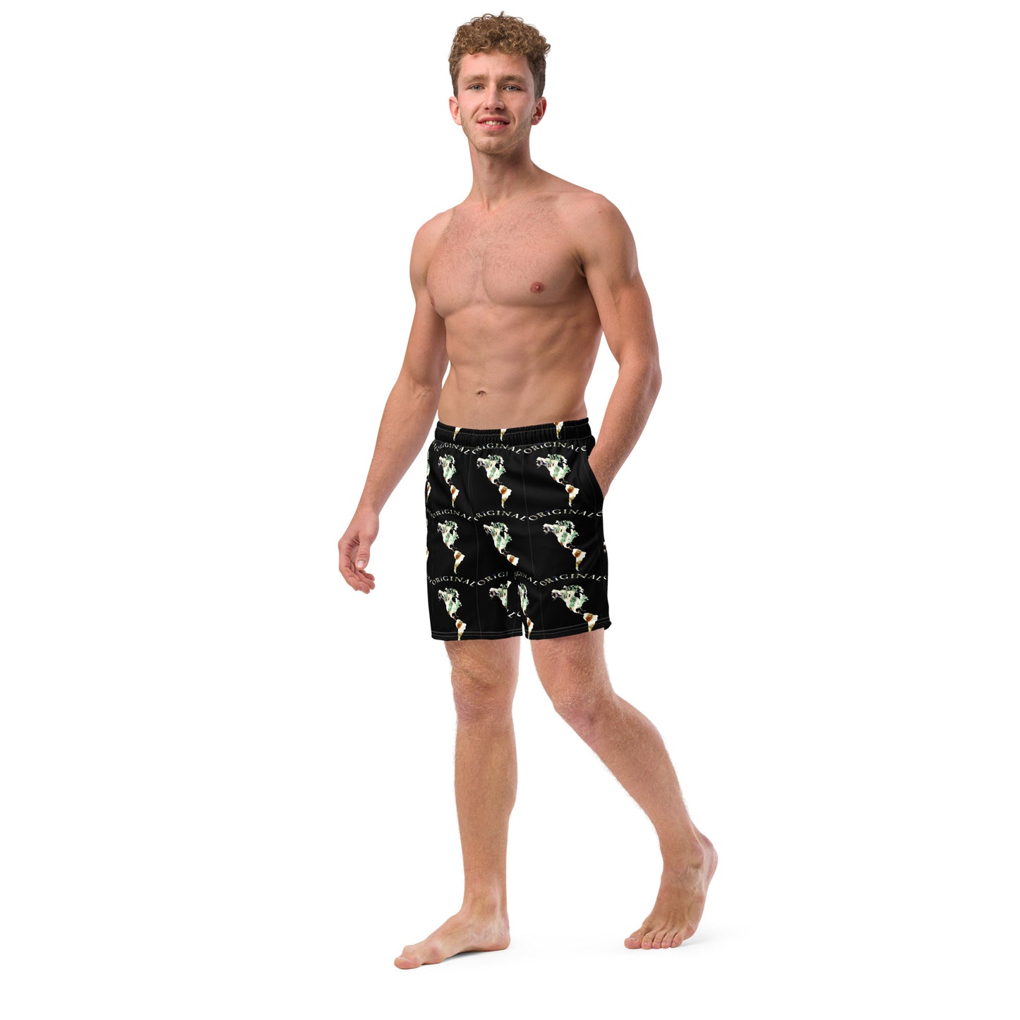 ONE ORIGINAL GEAR RECUR  Men's swim trunks   Black/ Multi Color
