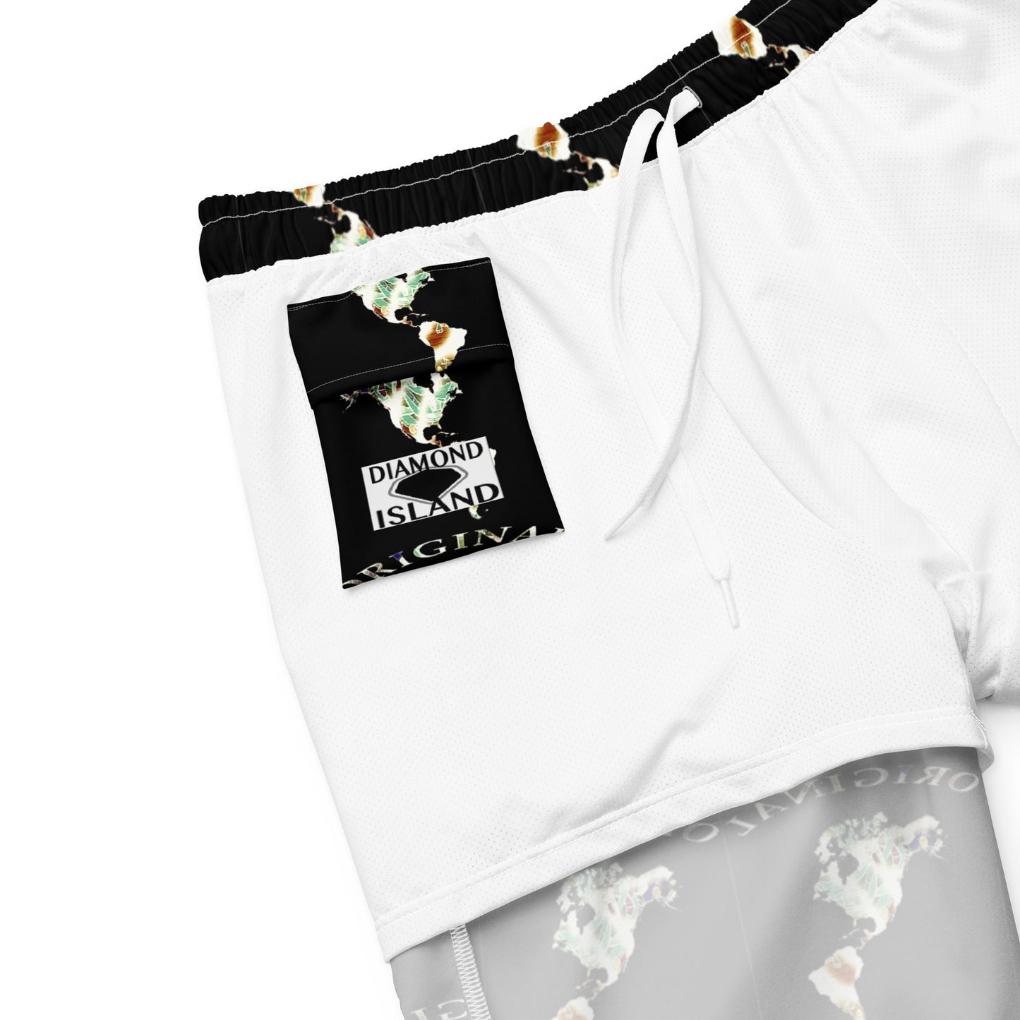 ONE ORIGINAL GEAR RECUR  Men's swim trunks   Black/ Multi Color