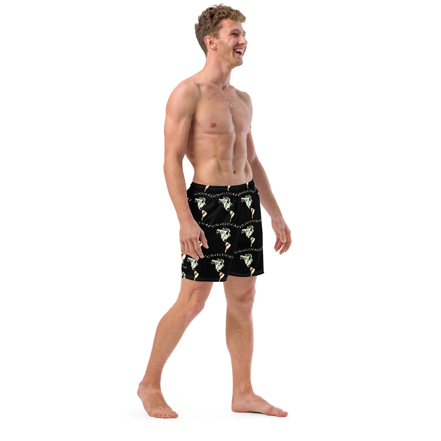 ONE ORIGINAL GEAR RECUR  Men's swim trunks   Black/ Multi Color