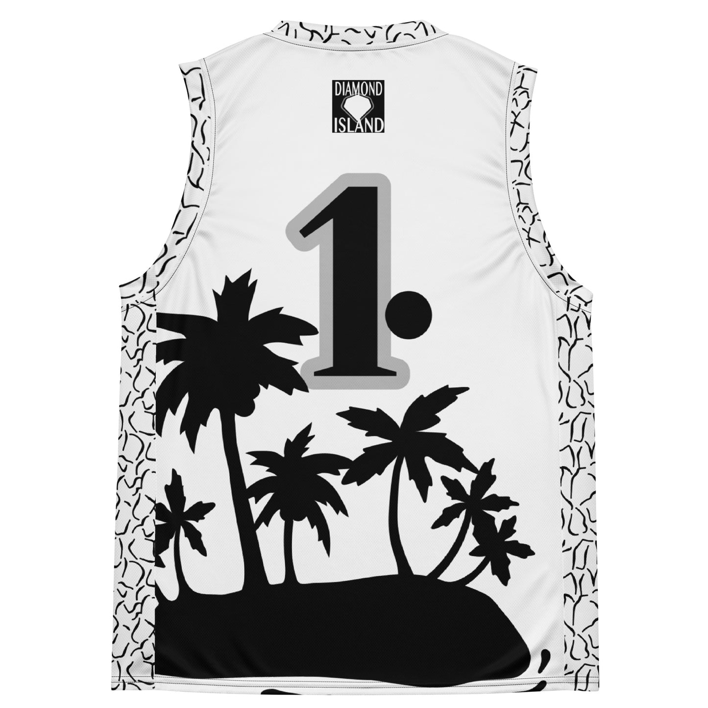 DIAMOND ISLAND ATHLETES EDITION  unisex basketball jersey (white)