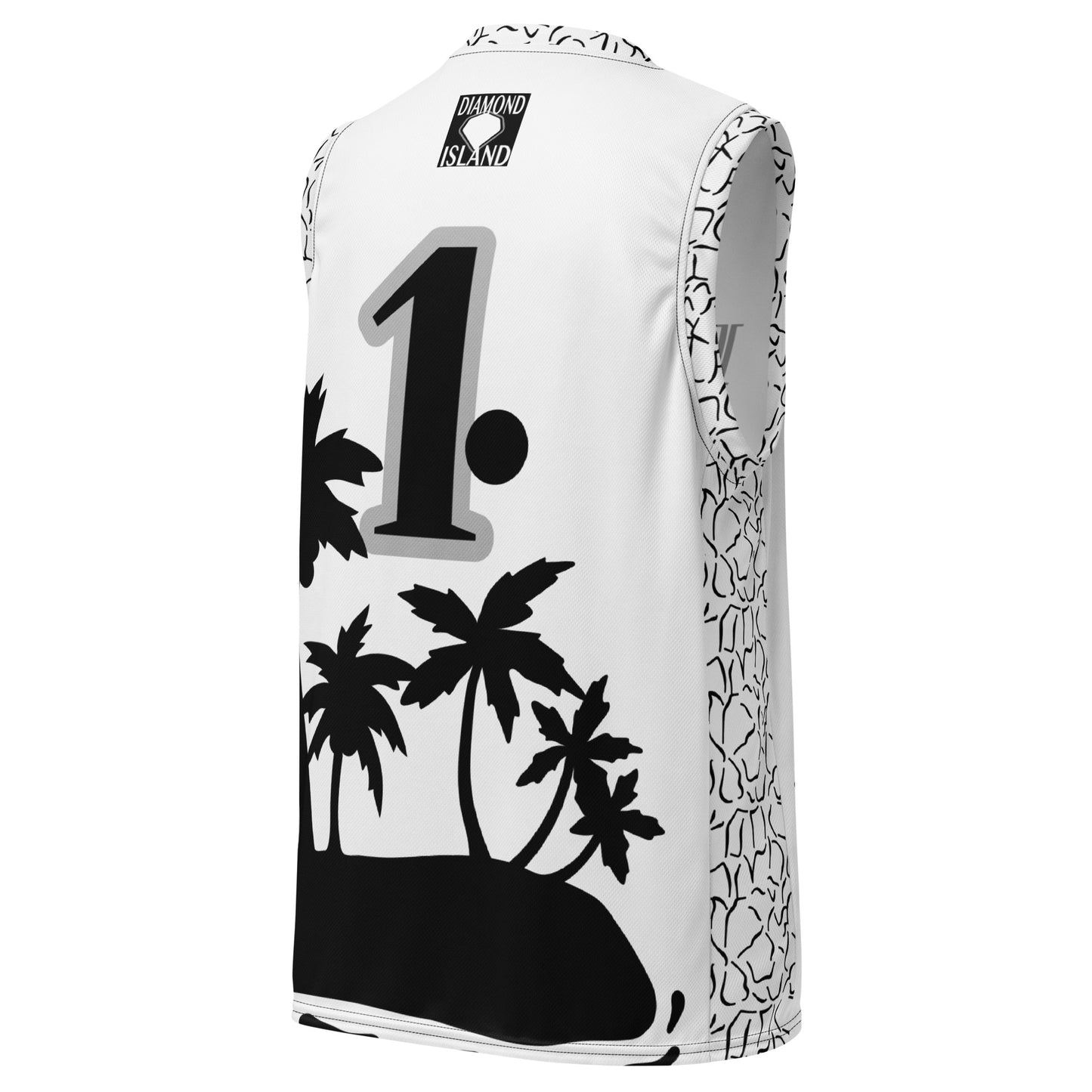 DIAMOND ISLAND ATHLETES EDITION  unisex basketball jersey (white)