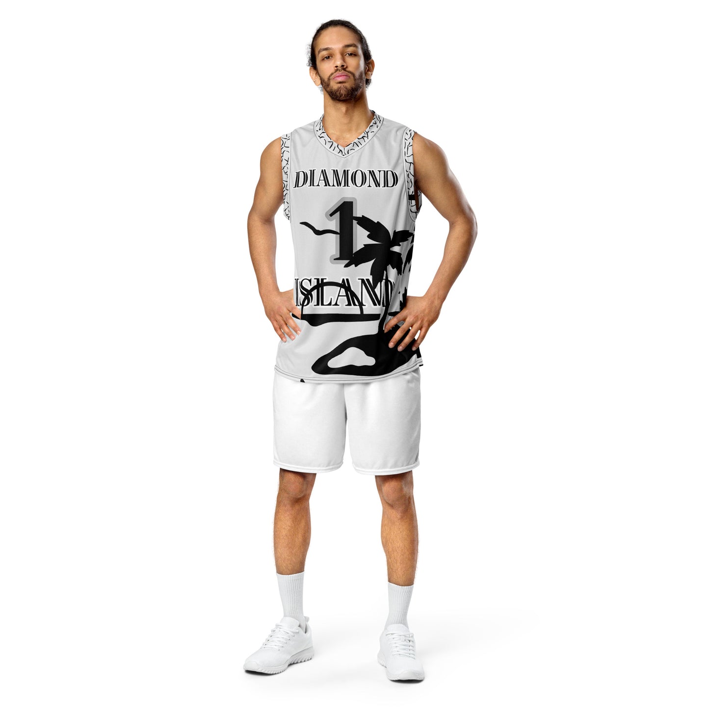 DIAMOND ISLAND ATHLETES EDITION  unisex basketball jersey (gray)