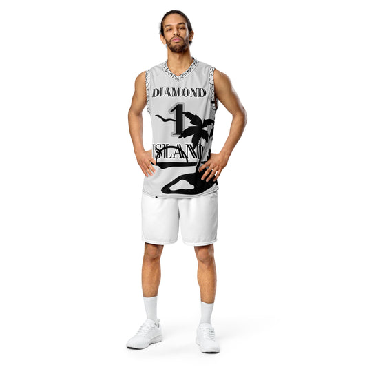 DIAMOND ISLAND ATHLETES EDITION  unisex basketball jersey (gray)