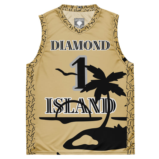DIAMOND ISLAND ATHLETES EDITION  unisex basketball jersey (gold)