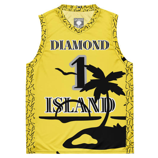 DIAMOND ISLAND ATHLETES EDITION  unisex basketball jersey (yellow)
