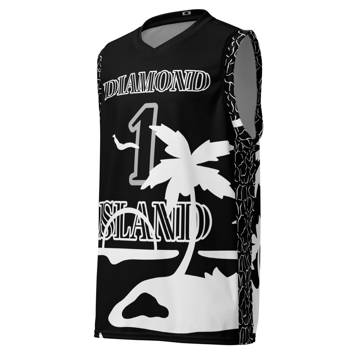 DIAMOND ISLAND ATHLETES EDITION  UNISEX BASKETBALL JERSEY (black)