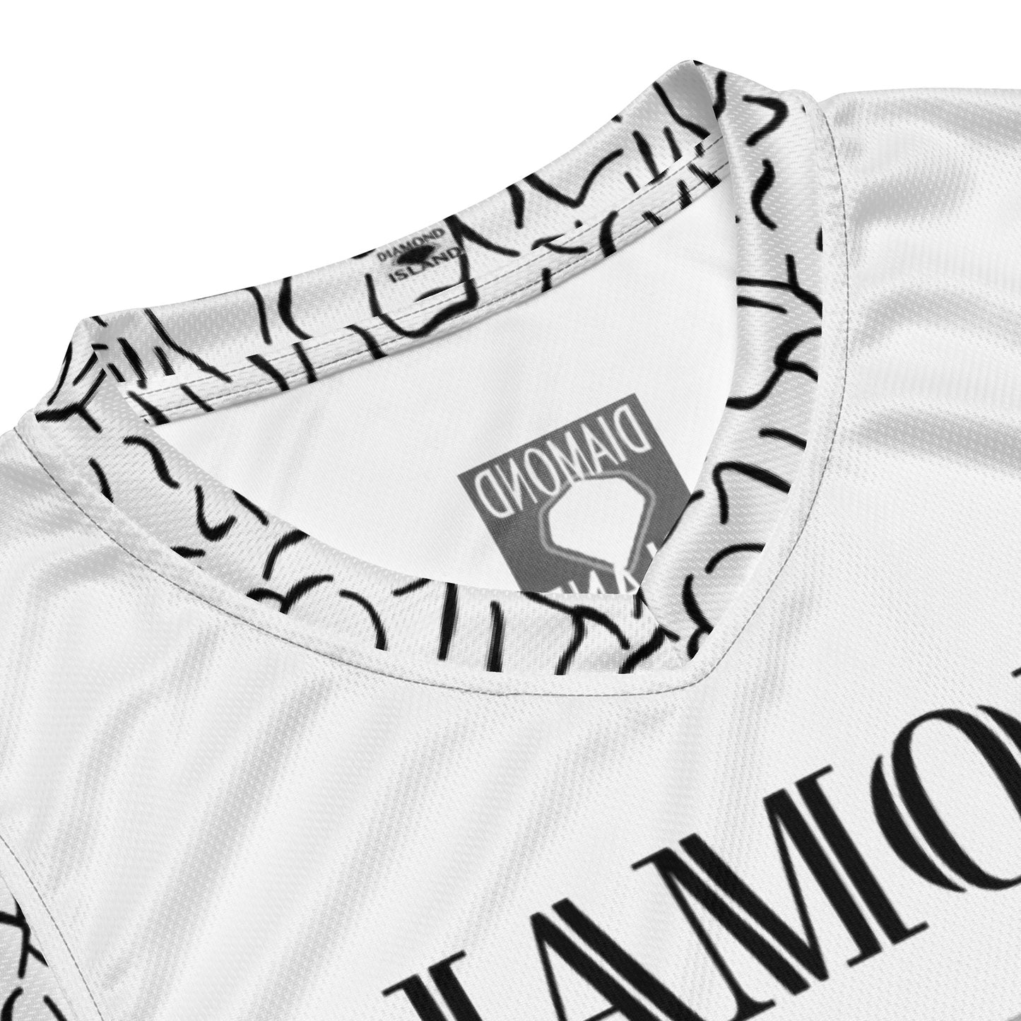 DIAMOND ISLAND ATHLETES EDITION  unisex basketball jersey (white)