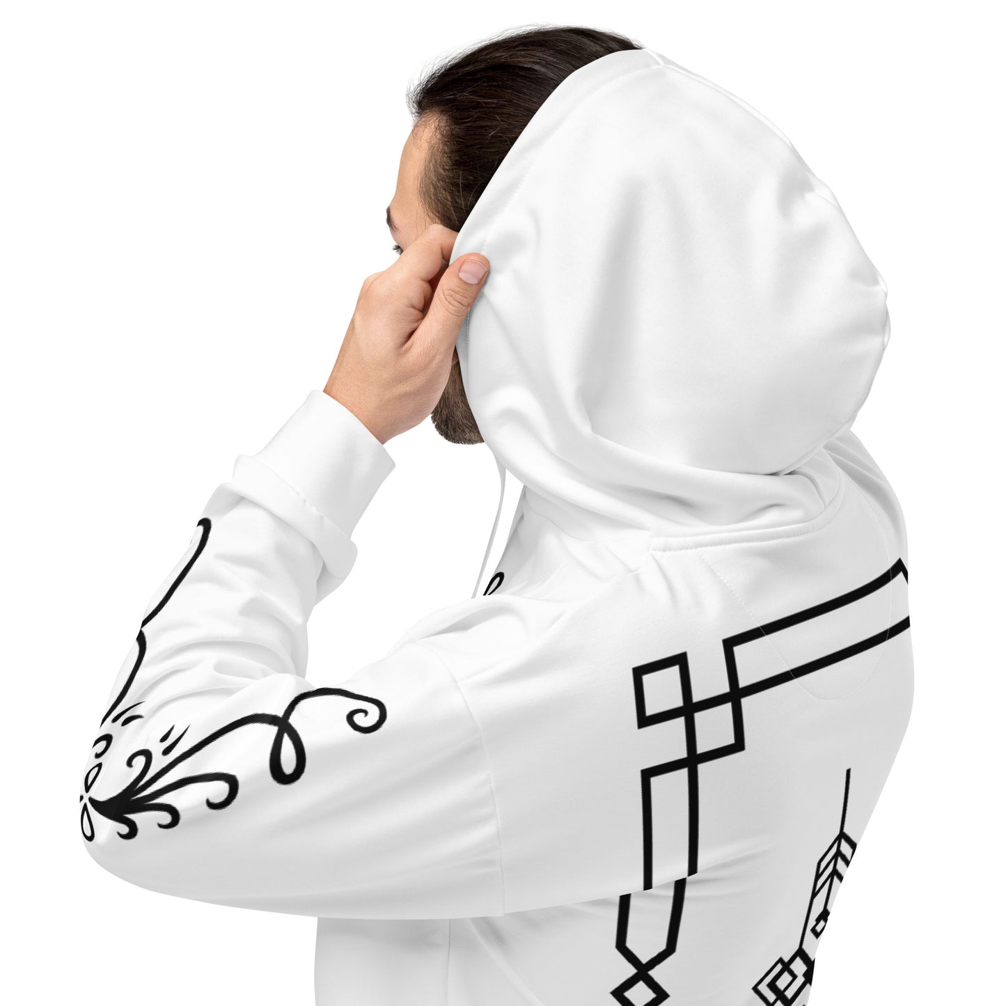 DIAMOND ISLAND DESIGNER  Unisex Hoodie (white)