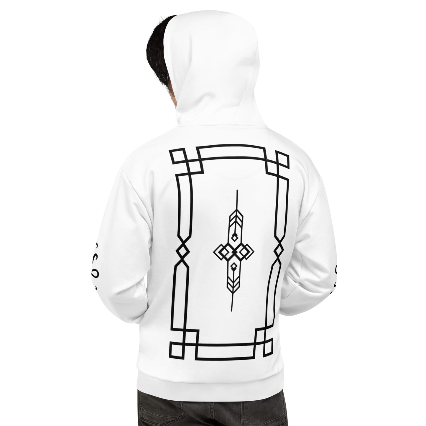 DIAMOND ISLAND DESIGNER  Unisex Hoodie (white)
