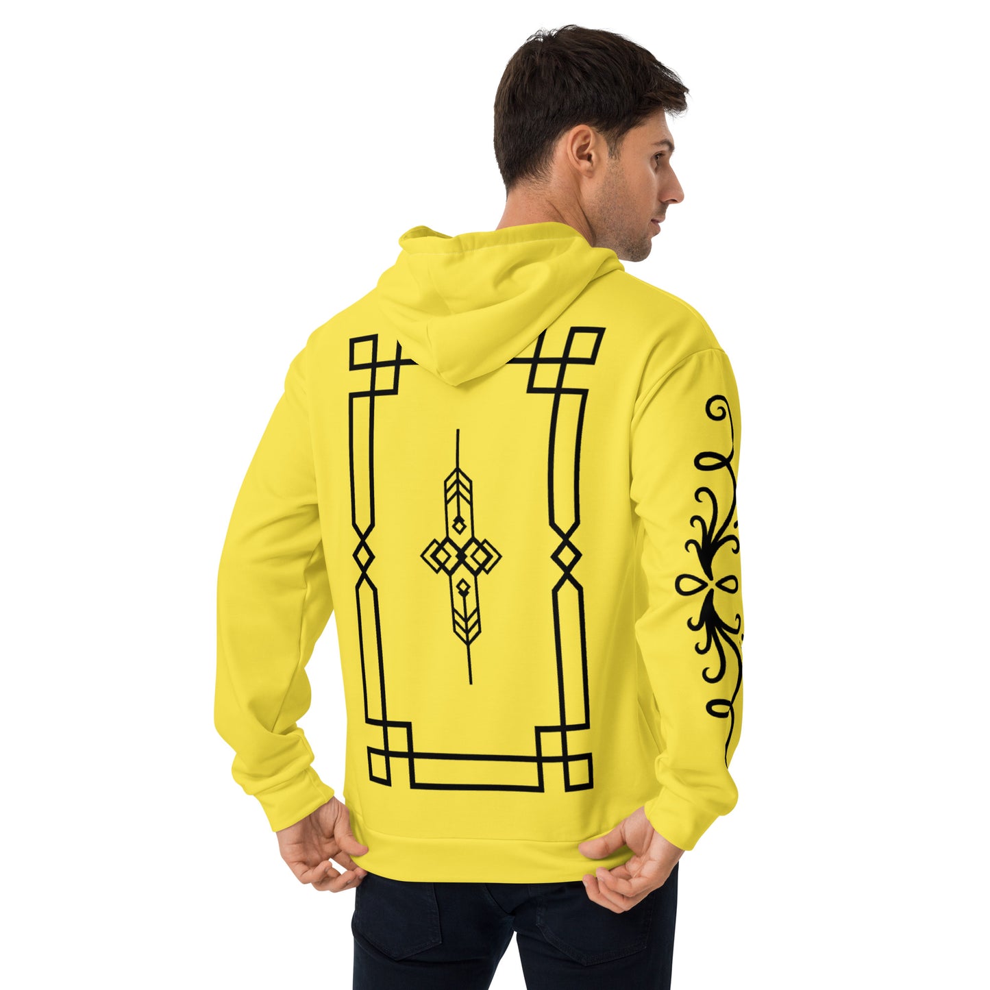 DIAMOND ISLAND DESIGNER Unisex Hoodie (yellow)